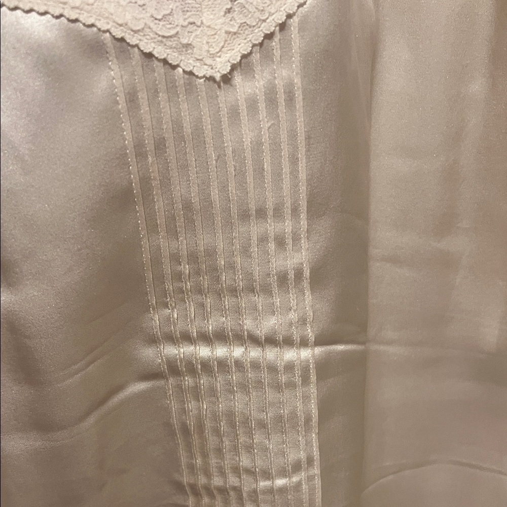 White House Black Market Ivory Lace Trim Camisole - Picture 5 of 12